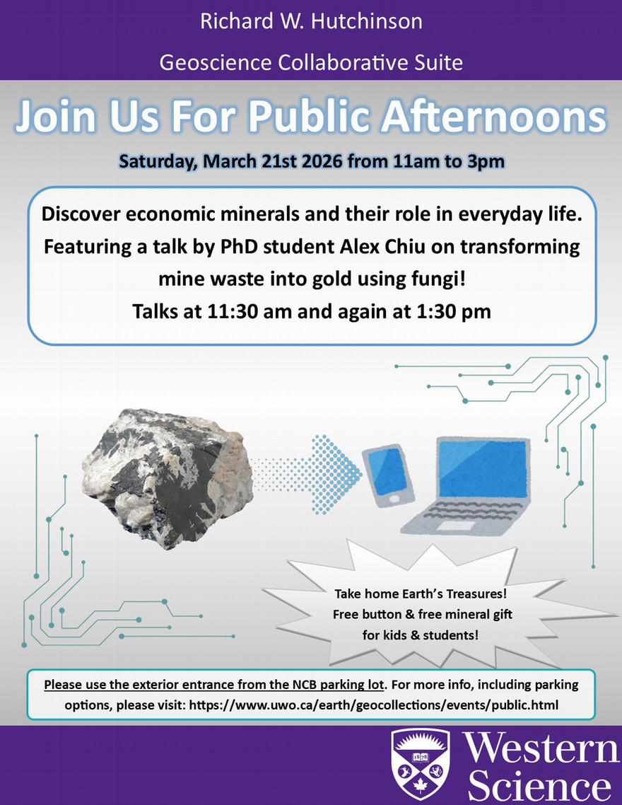 Advertising poster for the March 2026 Public Afternoon at the Hutchinson Suite.